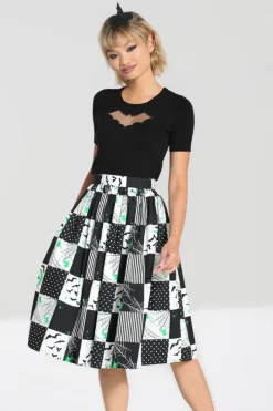 Hell Bunny Annie 50's Skirt Black Discount