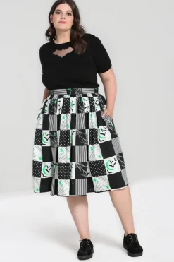Hell Bunny Annie 50's Skirt Black Discount
