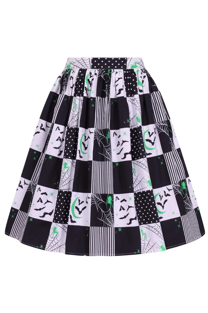 Hell Bunny Annie 50's Skirt Black Discount