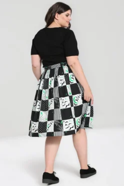 Hell Bunny Annie 50's Skirt Black Discount