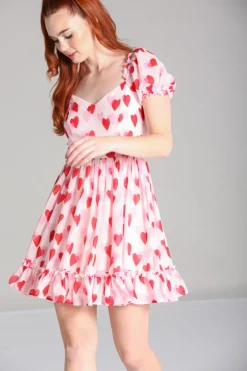 Hell Bunny Aphrodite Mini Dress Pink Discount