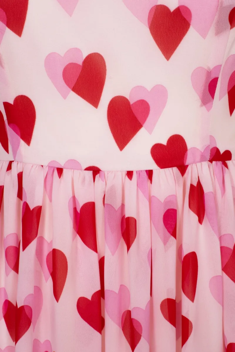 Hell Bunny Aphrodite Mini Dress Pink Discount