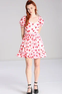 Hell Bunny Aphrodite Mini Dress Pink Discount