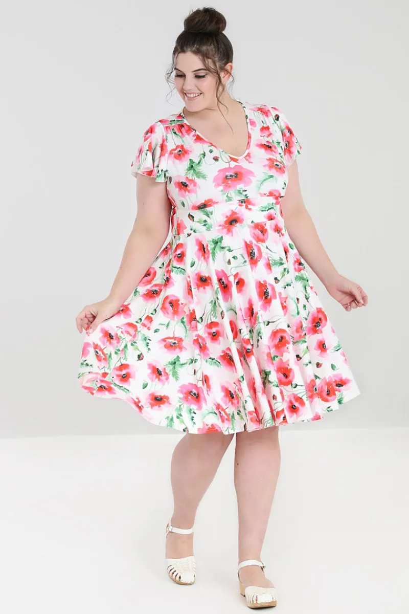 Hell Bunny Aquarelle Dress White