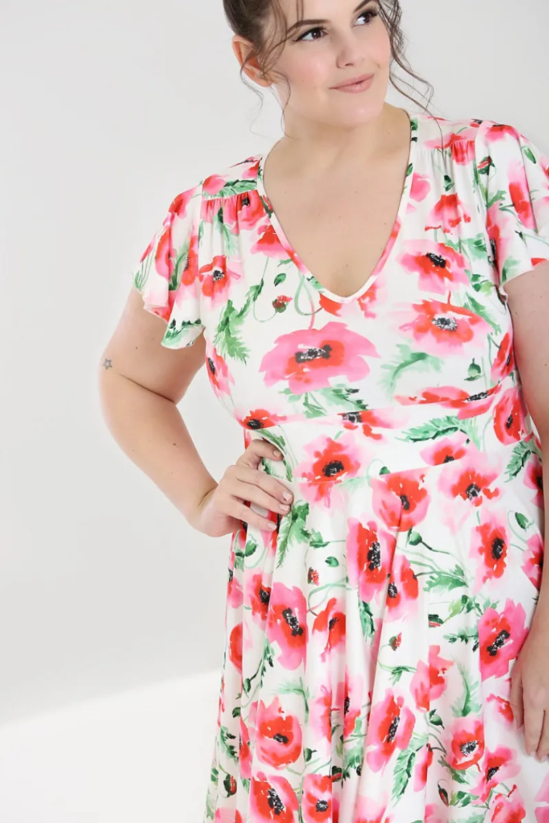 Hell Bunny Aquarelle Dress White