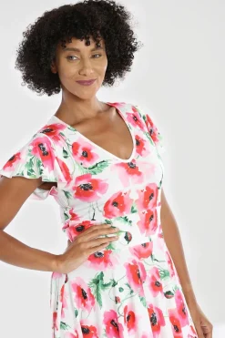 Hell Bunny Aquarelle Dress White