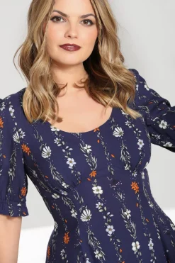 Hell Bunny Asta Maxi Dress Blue Best