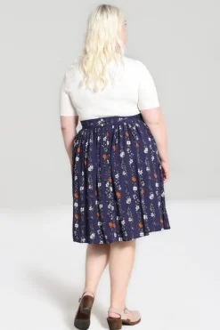 Hell Bunny Asta Skirt Blue Discount