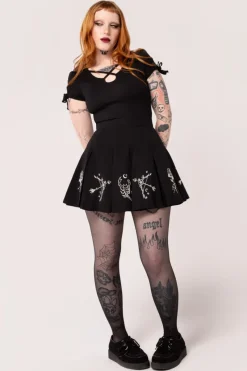 Hell Bunny Astrology Skirt Black