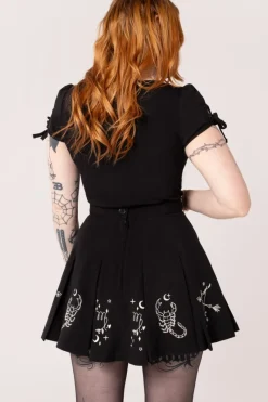 Hell Bunny Astrology Skirt Black