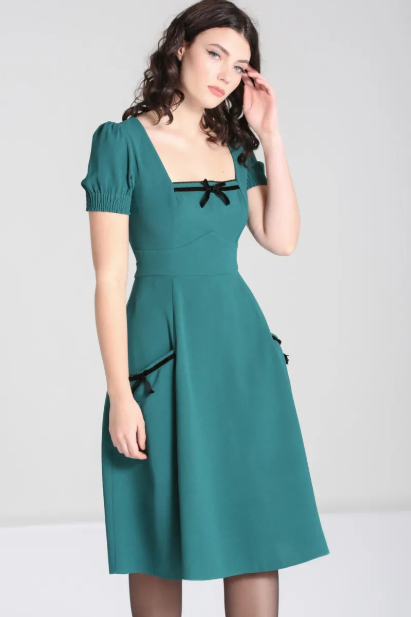 Hell Bunny Aubrey Dress Green Best