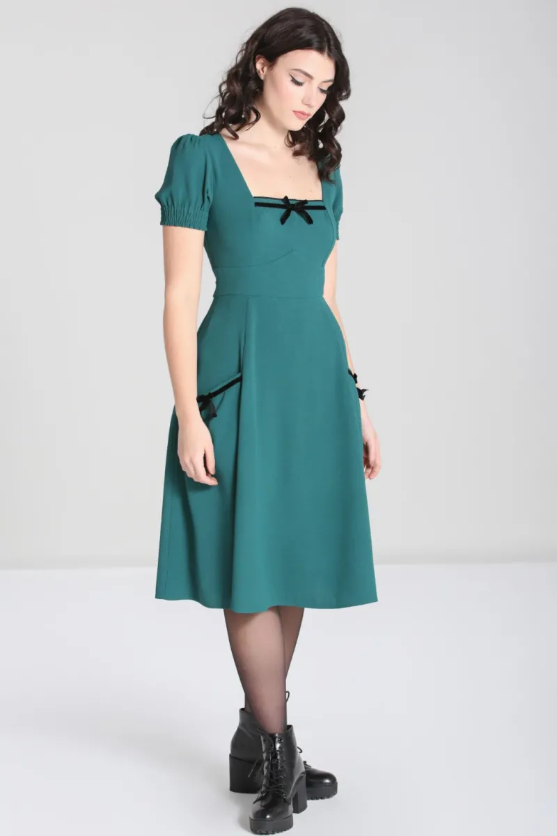 Hell Bunny Aubrey Dress Green Best