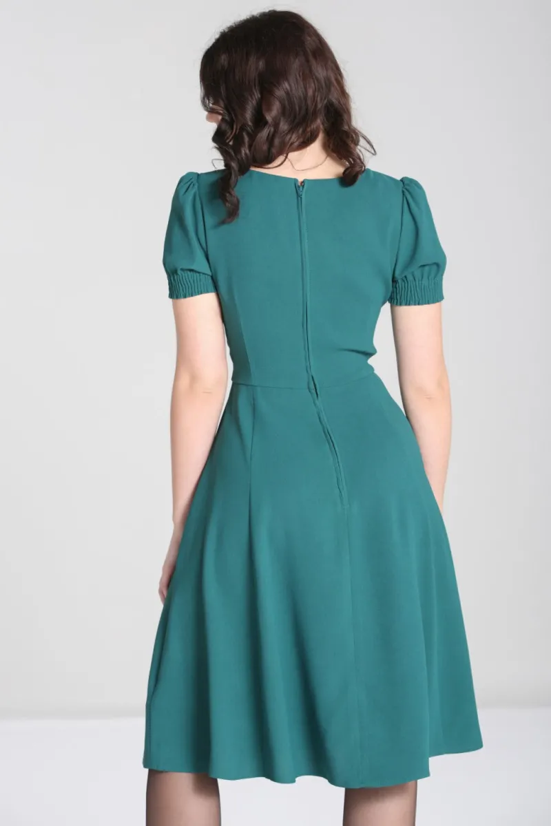 Hell Bunny Aubrey Dress Green Best