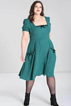 Hell Bunny Aubrey Dress Green Best