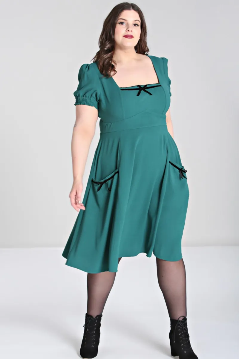 Hell Bunny Aubrey Dress Green Best