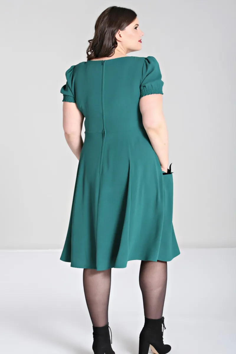 Hell Bunny Aubrey Dress Green Best