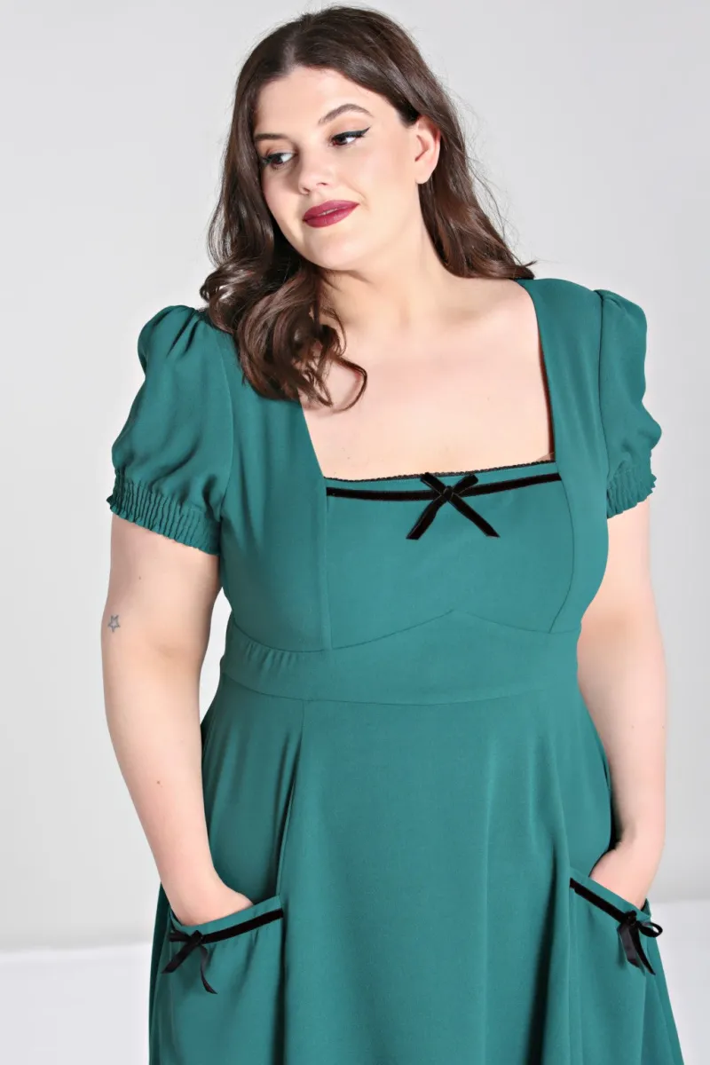 Hell Bunny Aubrey Dress Green Best
