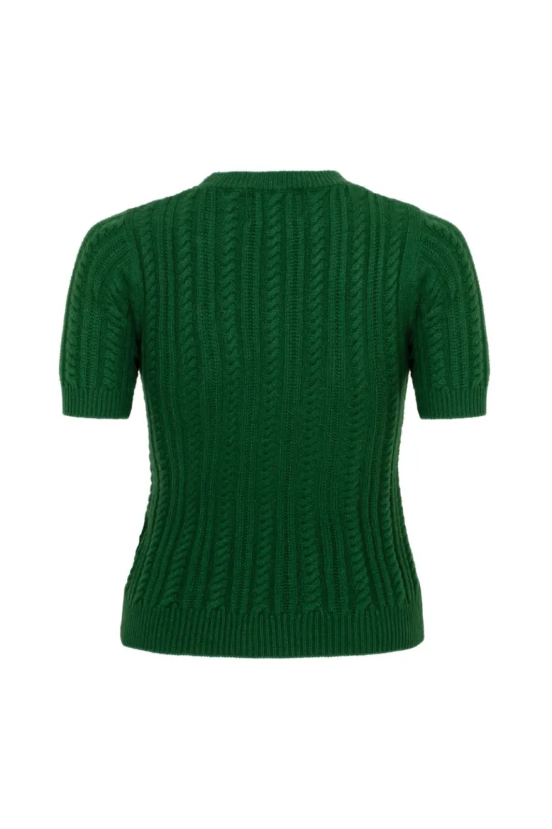 Hell Bunny Autumn Top Green Sale