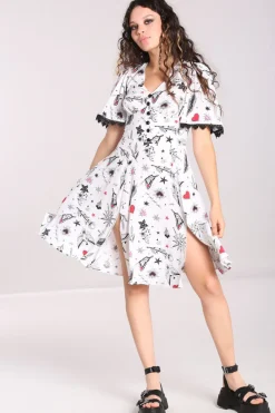 Hell Bunny Avery Dress White Outlet