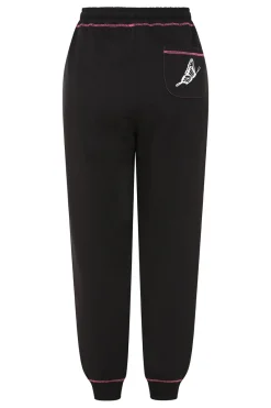 Hell Bunny Avery Joggers Black Discount