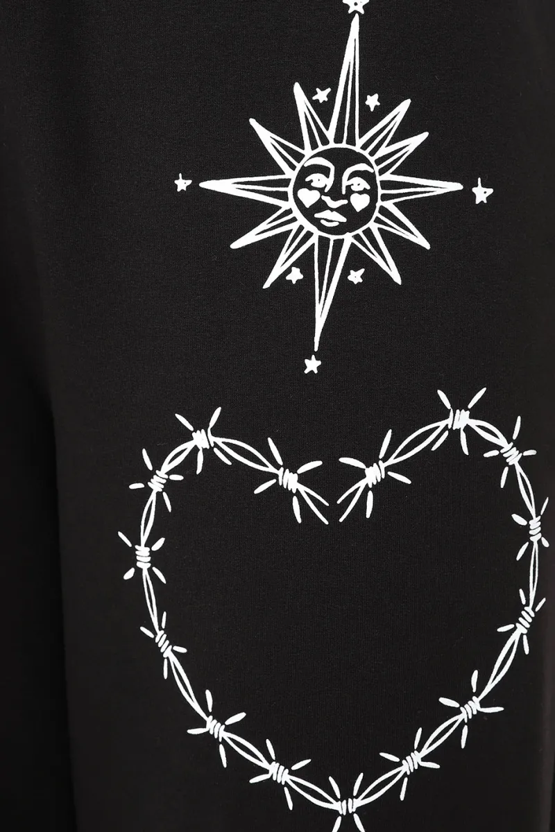 Hell Bunny Avery Joggers Black Discount