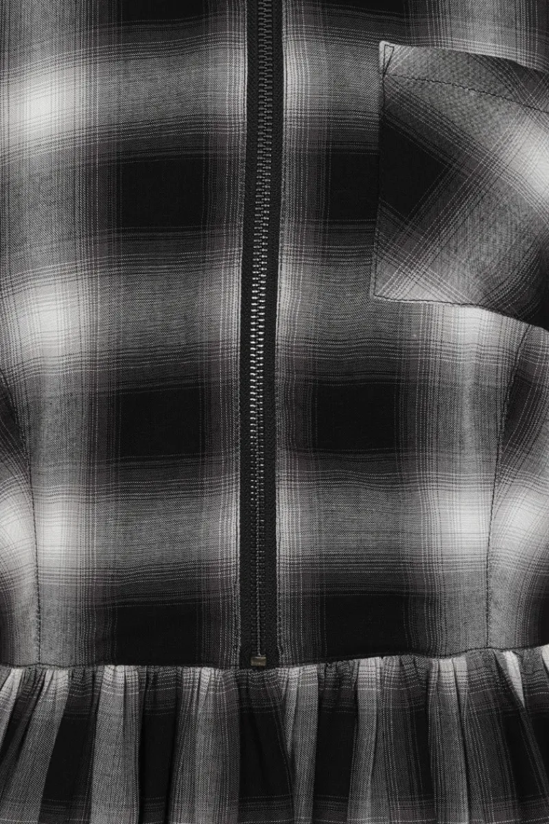 Hell Bunny Avril Mid Dress Grey Outlet