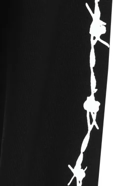 Hell Bunny Barbed Wire Hoodie Black Clearance