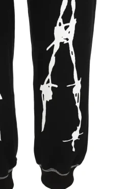 Hell Bunny Barbed Wire Joggers Black