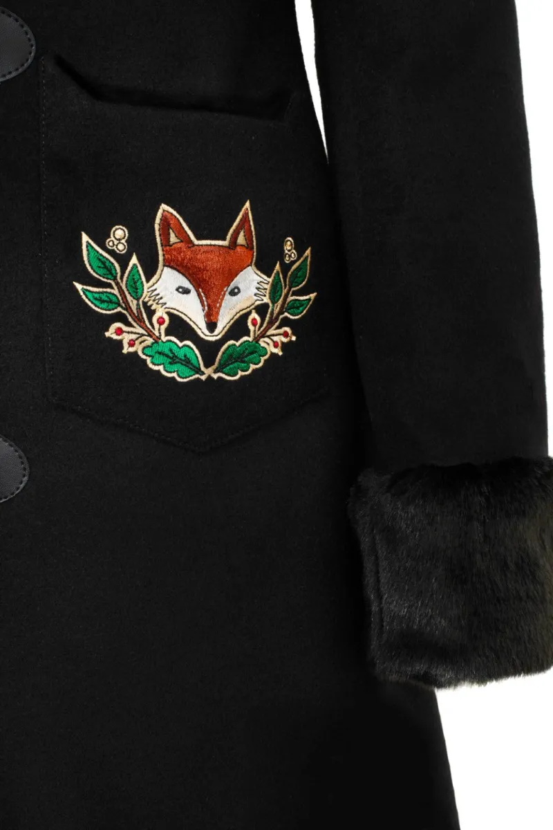 Hell Bunny Basil Coat Black Best