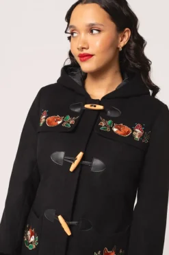 Hell Bunny Basil Coat Black Best