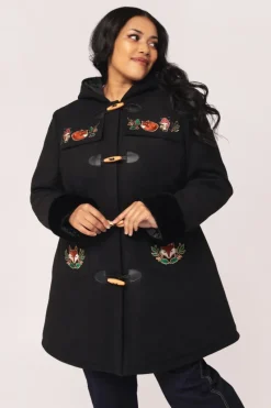 Hell Bunny Basil Coat Black Best