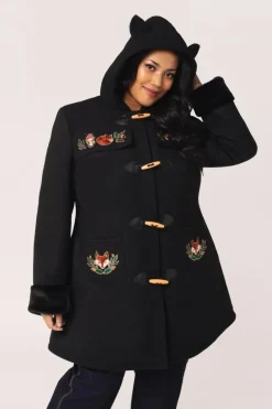 Hell Bunny Basil Coat Black Best