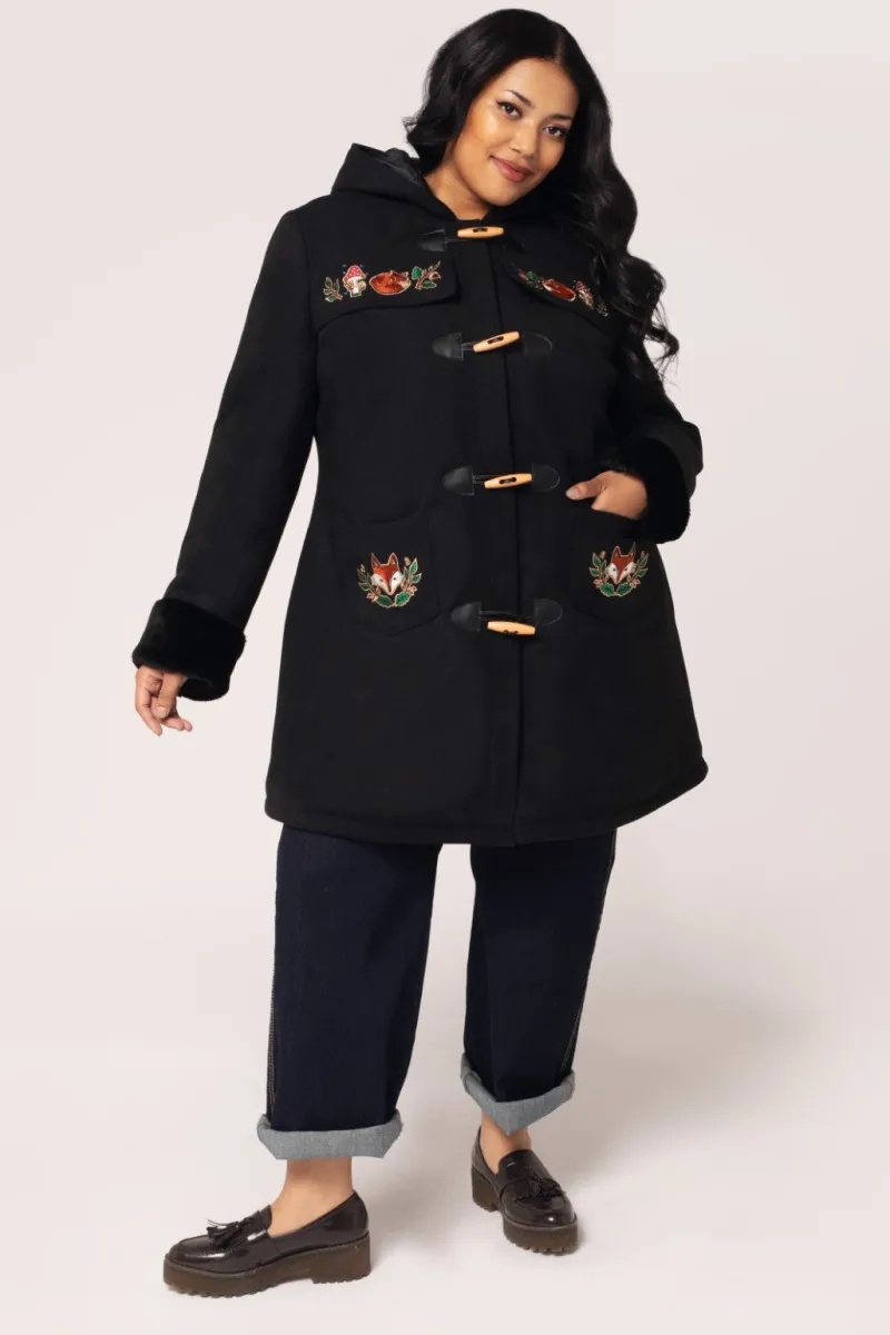 Hell Bunny Basil Coat Black Best