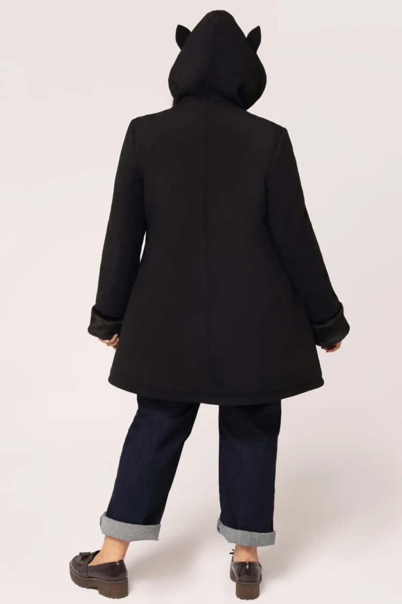 Hell Bunny Basil Coat Black Best