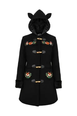 Hell Bunny Basil Coat Black Best
