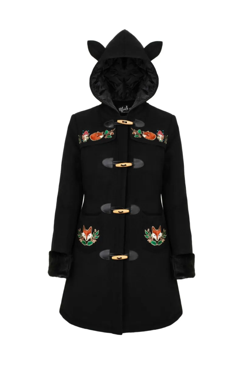 Hell Bunny Basil Coat Black Best