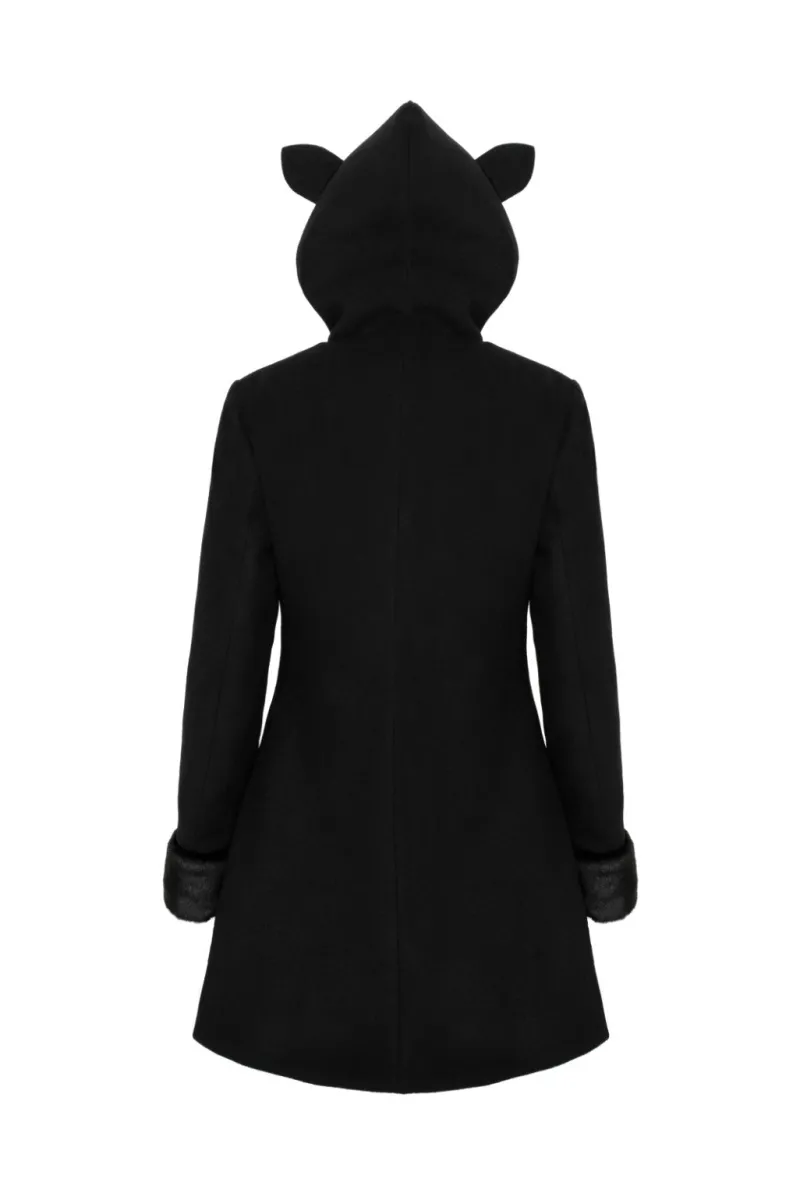 Hell Bunny Basil Coat Black Best