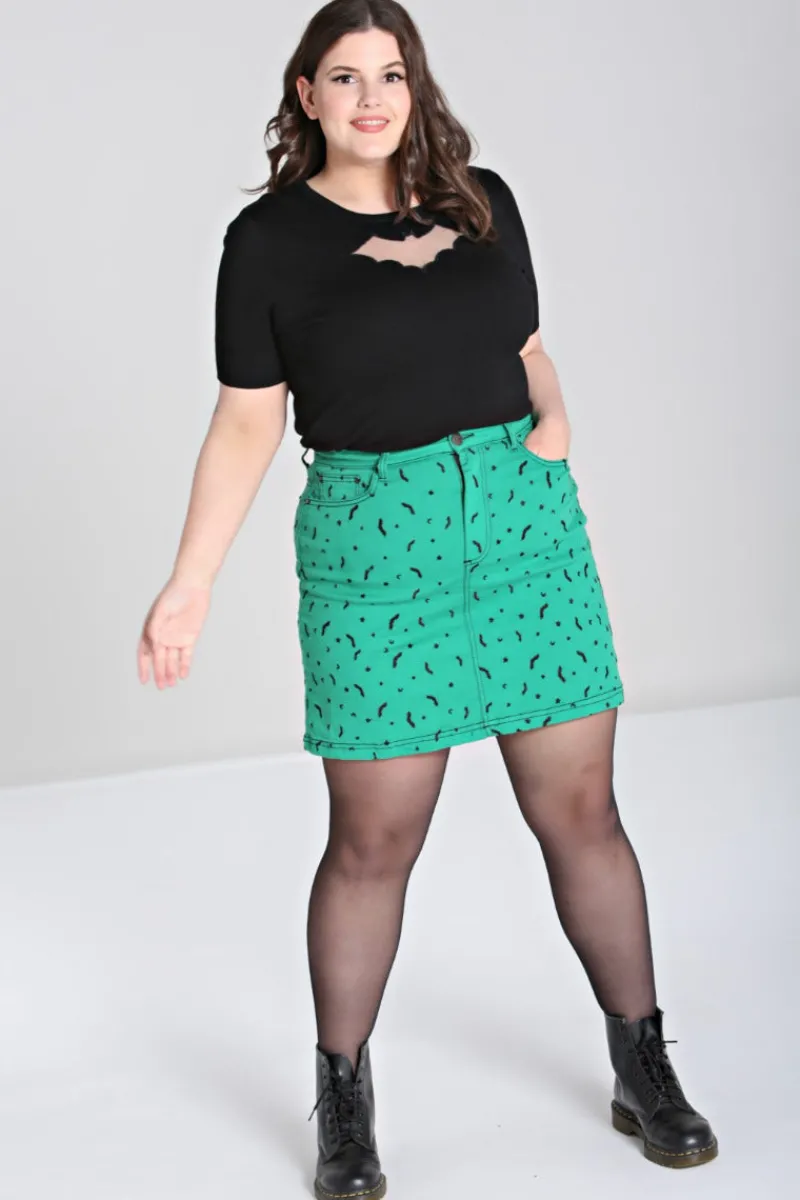 Hell Bunny Bat Mini Skirt Best