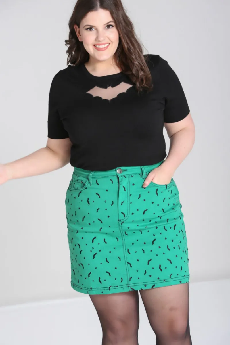 Hell Bunny Bat Mini Skirt Best