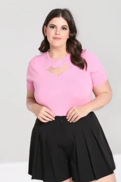 Hell Bunny Bat Top Pink Best