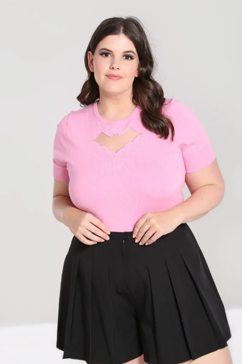 Hell Bunny Bat Top Pink Best