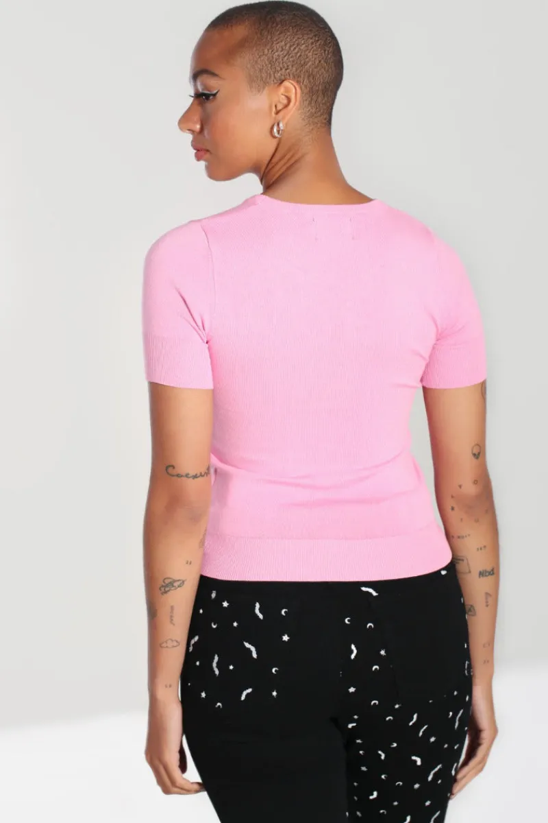 Hell Bunny Bat Top Pink Best