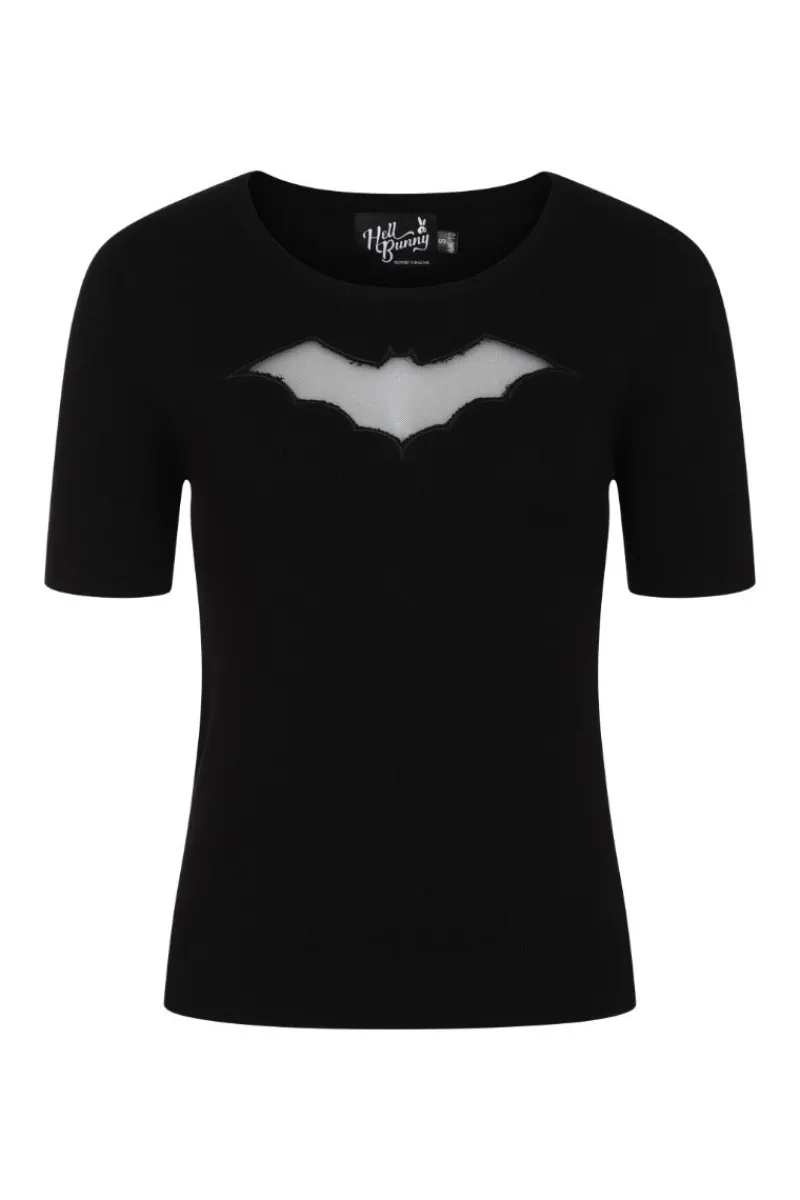 Hell Bunny Bat Top Black Best