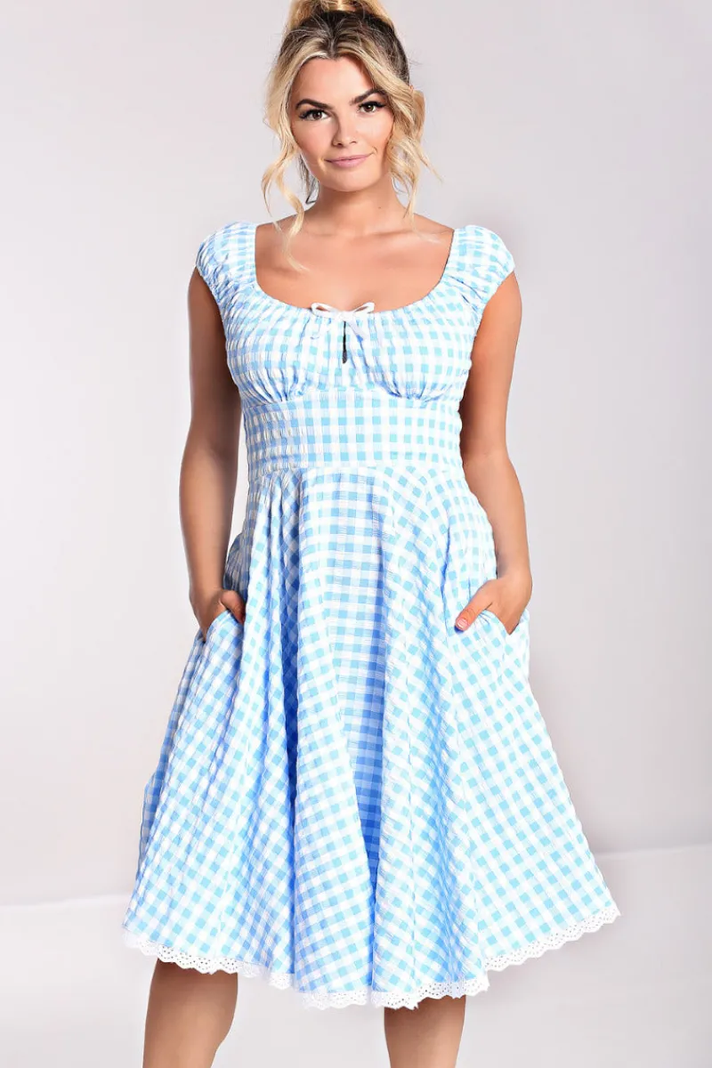 Hell Bunny BB 50's Dress Blue Sale