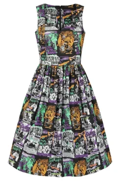 Hell Bunny Be Afraid 50's Dress Black Outlet