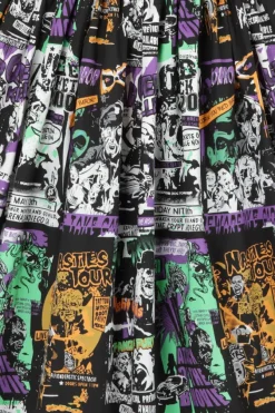 Hell Bunny Be Afraid 50's Dress Black Outlet