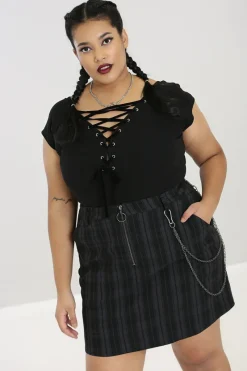 Hell Bunny Belladonna Top H Black Best