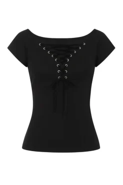 Hell Bunny Belladonna Top H Black Best