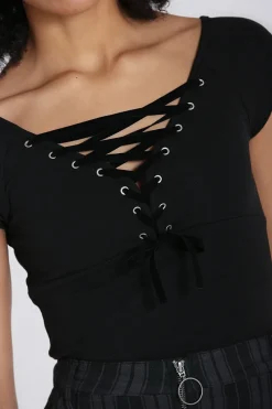 Hell Bunny Belladonna Top H Black Best