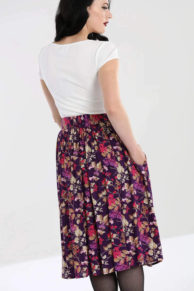 Hell Bunny Berry Crush Skirt Purple Online